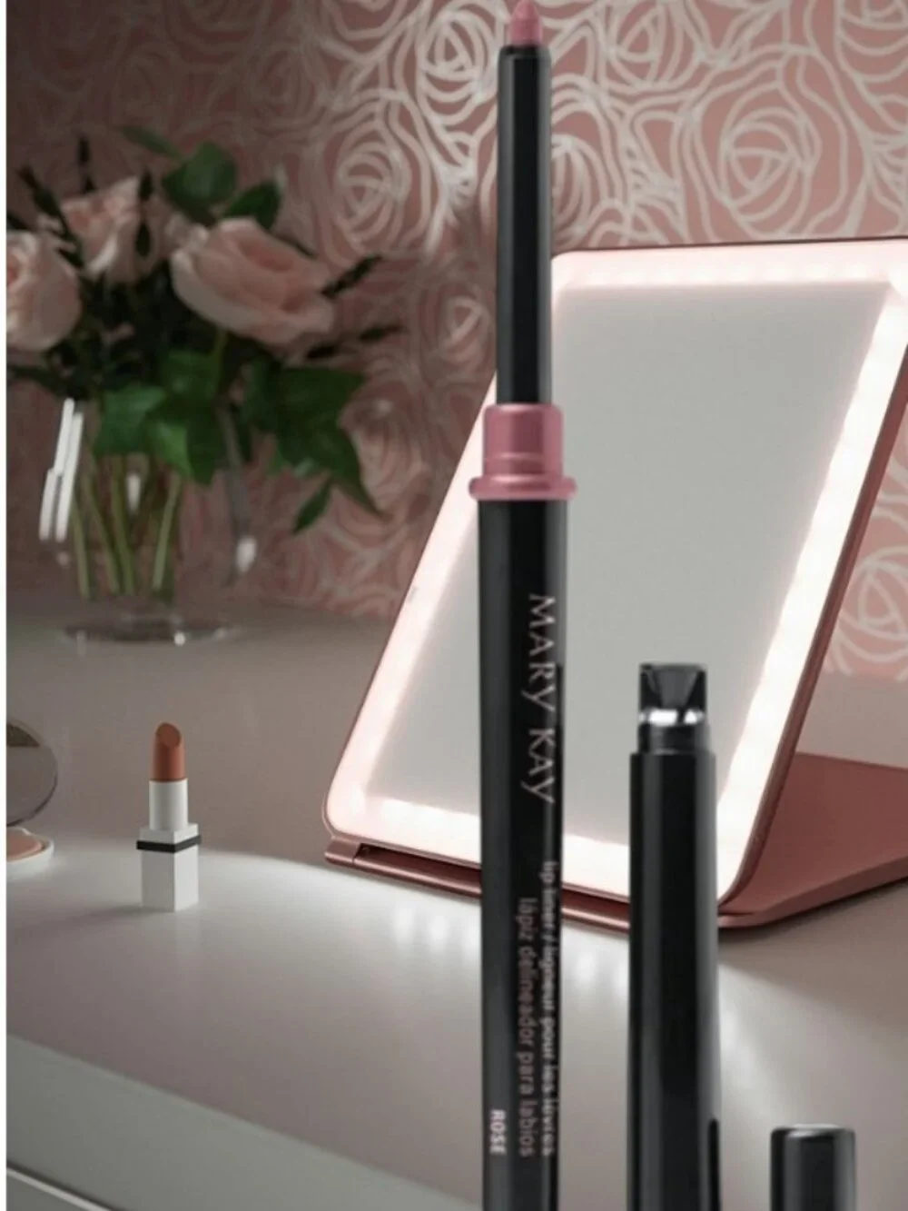 Mary Kay Rose Lip Liner Pencil with Sharpener ✨NIB✨